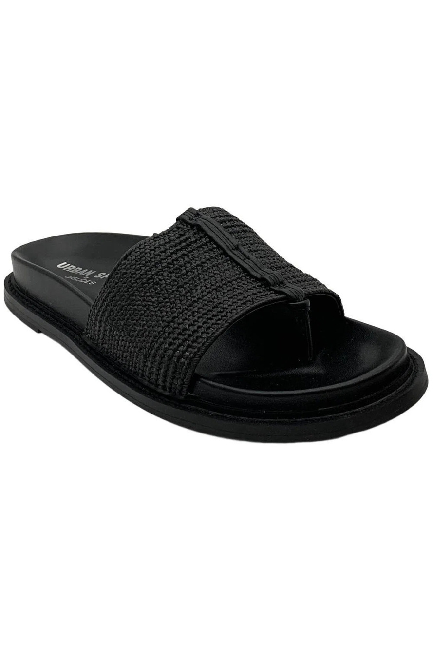 Urban Sport Roma Stretch Raffla Sandal Black - Medium